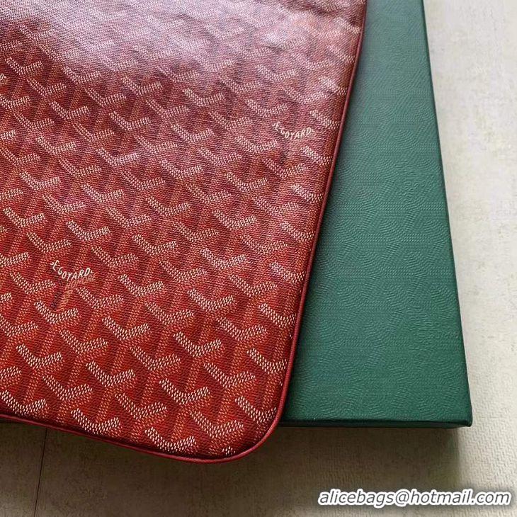 Buy Fashionable Goyard Original Senat Pouch iPad Bag Large L020115 Red