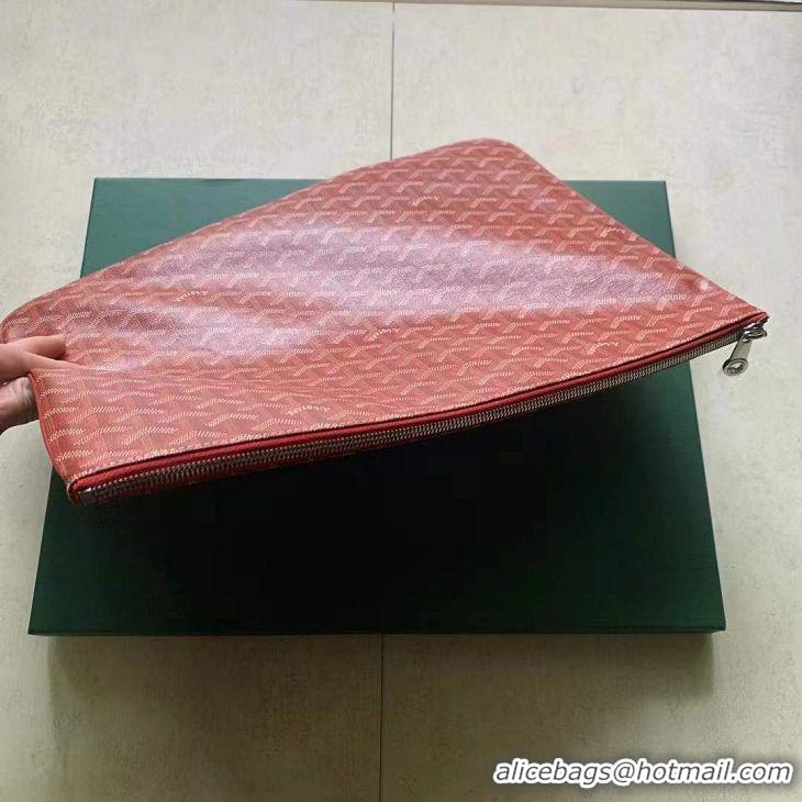 Buy Fashionable Goyard Original Senat Pouch iPad Bag Large L020115 Red