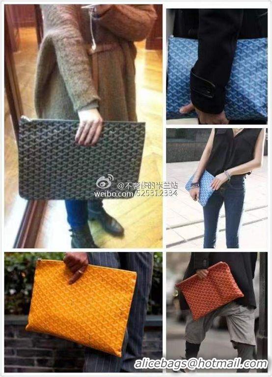 Buy Fashionable Goyard Original Senat Pouch iPad Bag Large L020115 Red