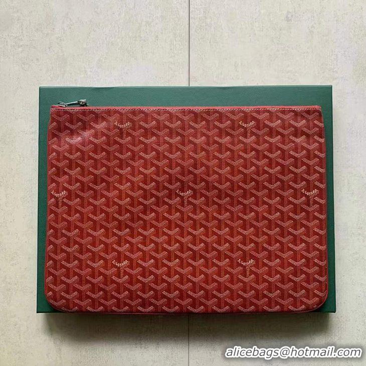 Buy Fashionable Goyard Original Senat Pouch iPad Bag Large L020115 Red