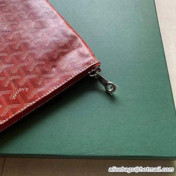 Buy Fashionable Goyard Original Senat Pouch iPad Bag Large L020115 Red