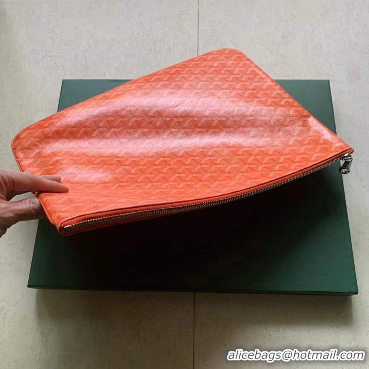 Well Crafted Goyard Original Senat Pouch iPad Bag Large L020115 Orange