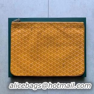 Noble Useful Goyard Original Senat Pouch iPad Bag Large L020115 Yellow