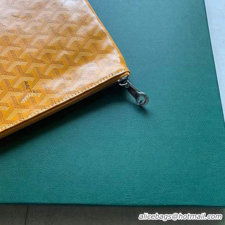 Noble Useful Goyard Original Senat Pouch iPad Bag Large L020115 Yellow