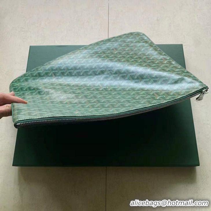 Good Product Goyard Original Senat Pouch iPad Bag Large L020115 Green