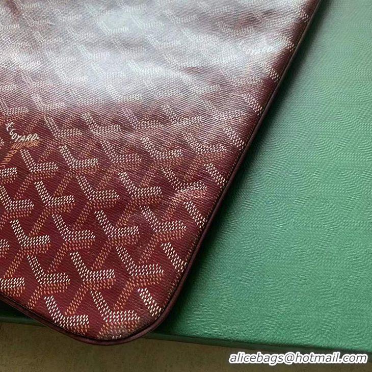 Traditional Discount Goyard Original Senat Pouch iPad Bag Large L020115 Bungundy