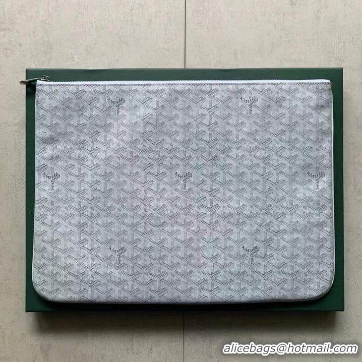 Promotional Goyard Original Senat Pouch iPad Bag Large L020115 White