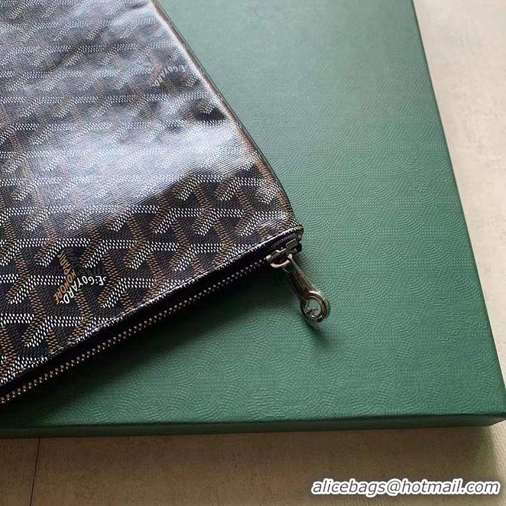 Low Cost Goyard Original Senat Pouch iPad Bag Large L020115 Black