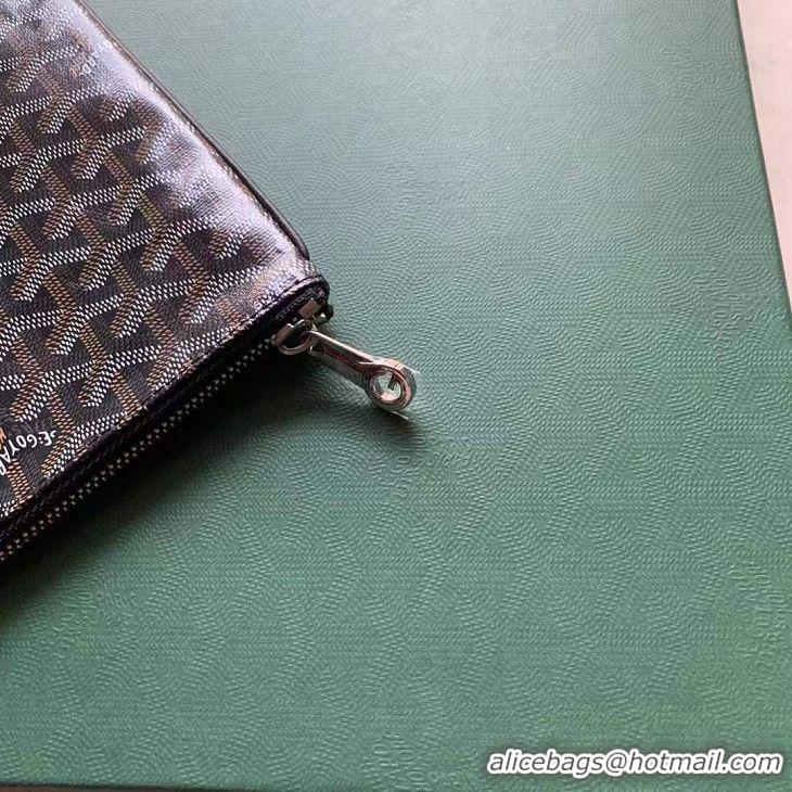 Best Discount Goyard Original Senat Pouch iPad Bag Medium M020115 Black