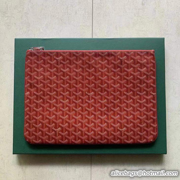 Cheapest Goyard Original Senat Pouch iPad Bag Medium M020115 Red