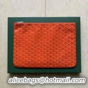 Classic Practical Goyard Original Senat Pouch iPad Bag Medium M020115 Orange