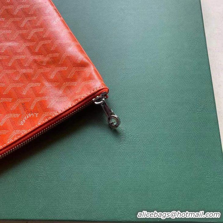 Classic Practical Goyard Original Senat Pouch iPad Bag Medium M020115 Orange