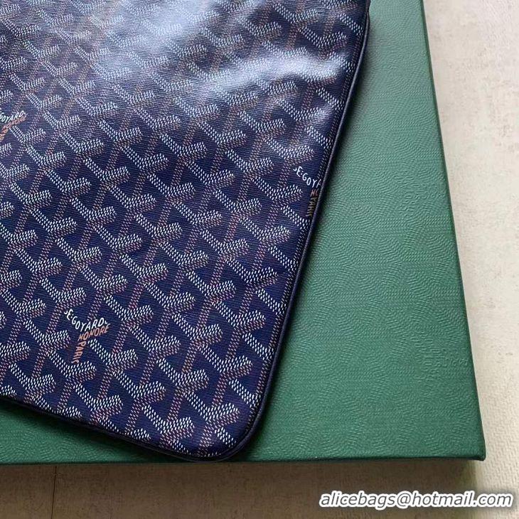 Low Price Goyard Original Senat Pouch iPad Bag Medium M020115 Navy Blue