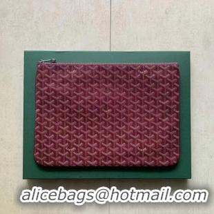 Top Quality Goyard Original Senat Pouch iPad Bag Medium M020115 Bungundy