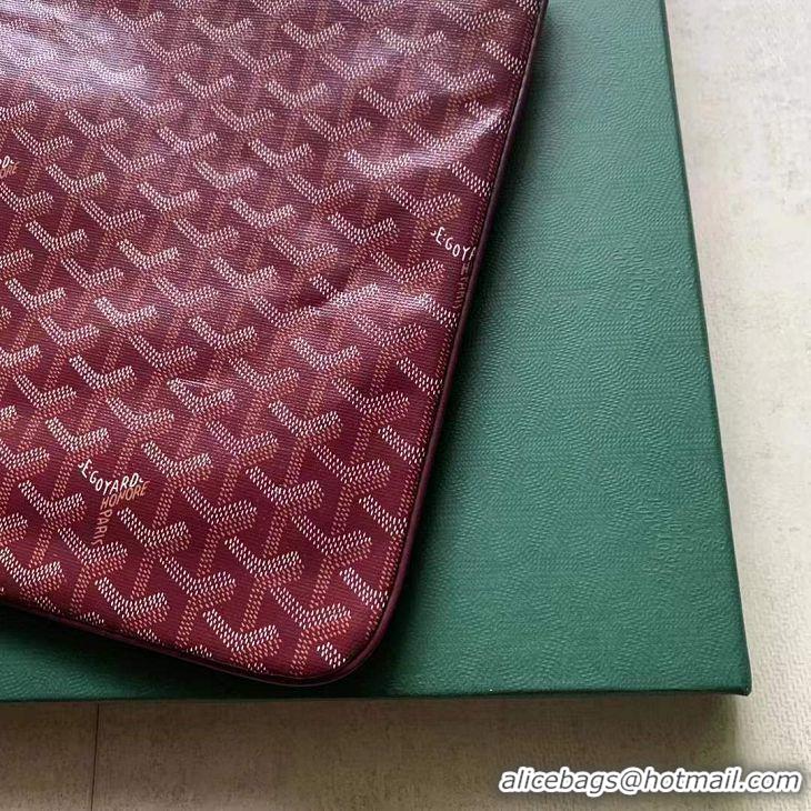 Top Quality Goyard Original Senat Pouch iPad Bag Medium M020115 Bungundy