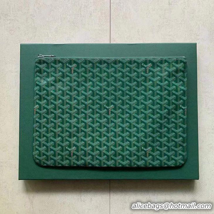 Grade Design Goyard Original Senat Pouch iPad Bag Medium M020115 Green