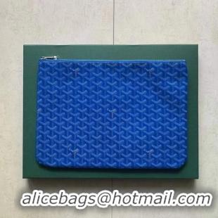 ​Inexpensive Goyard Original Senat Pouch iPad Bag Medium M020115 Light Blue