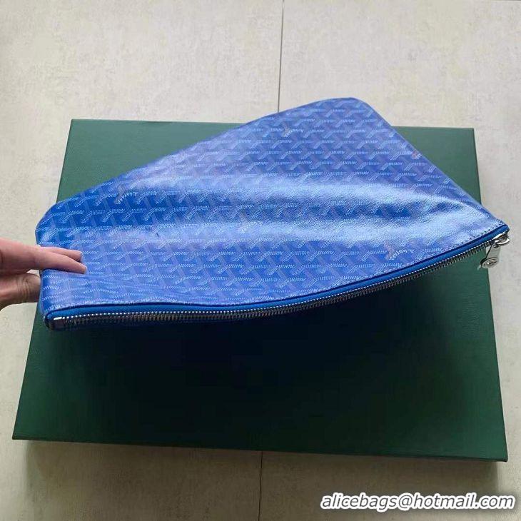 ​Inexpensive Goyard Original Senat Pouch iPad Bag Medium M020115 Light Blue