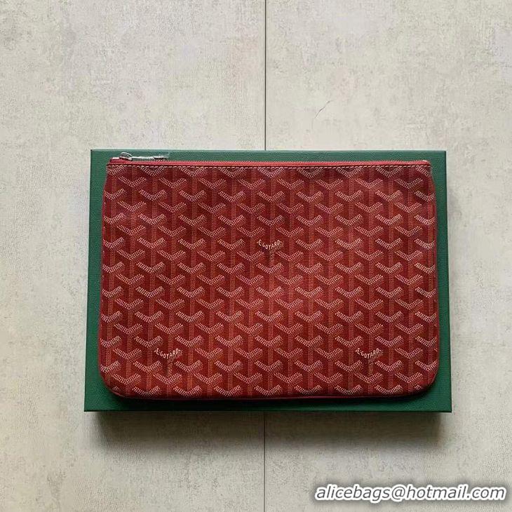 Spot Bulk Goyard Original Senat Pouch iPad Bag Small S020115 Red