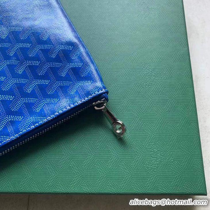 New Arrivals Goyard Original Senat Pouch iPad Bag Small S020115 Light Blue