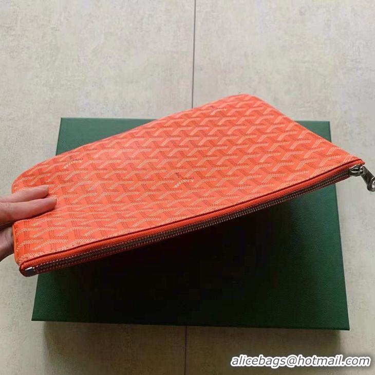 Top Quality Goyard Original Senat Pouch iPad Bag Small S020115 Orange