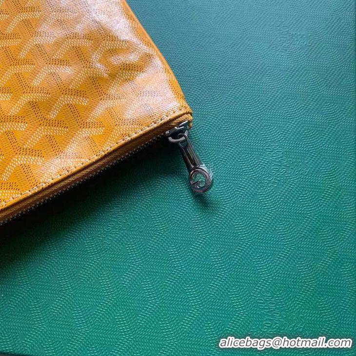 Discount Goyard Original Senat Pouch iPad Bag Small S020115 Yellow