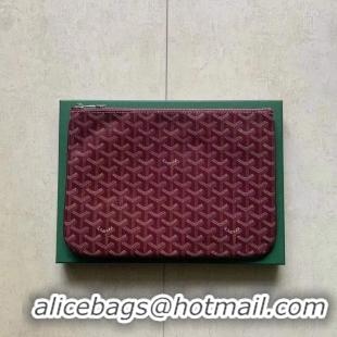 Generous Low Cost Goyard Original Senat Pouch iPad Bag Small S020115 Bungundy