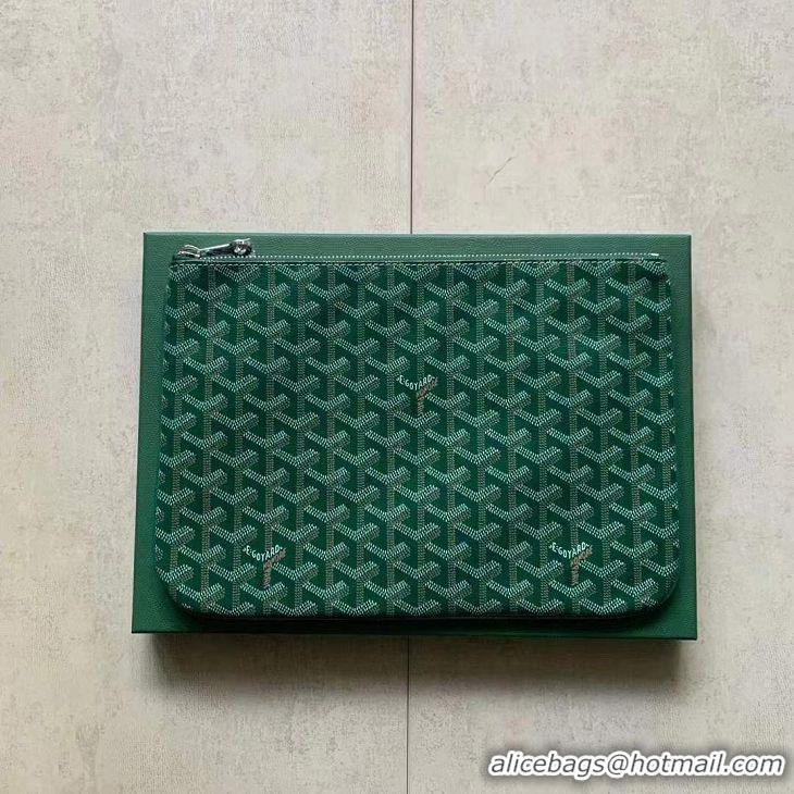 Buy Discount Goyard Original Senat Pouch iPad Bag Small S020115 Green