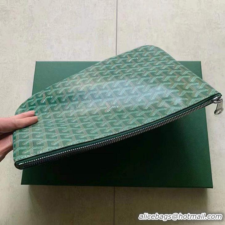 Buy Discount Goyard Original Senat Pouch iPad Bag Small S020115 Green