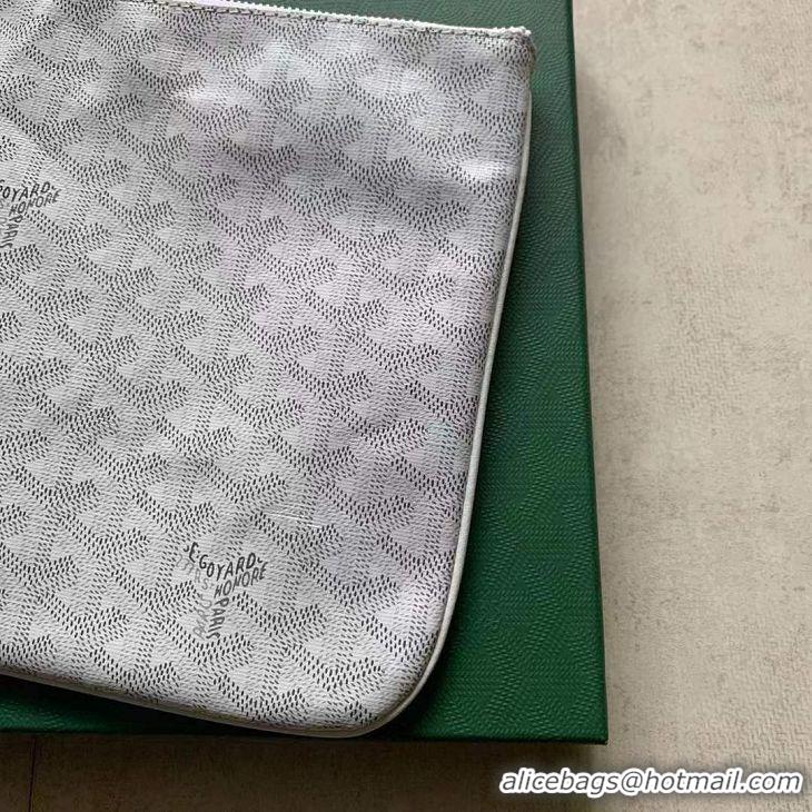 Cheapest Goyard Original Senat Pouch iPad Bag Small S020115 White