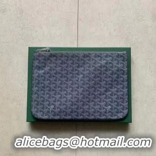 Low Price Goyard Original Senat Pouch iPad Bag Small S020115 Dark Grey