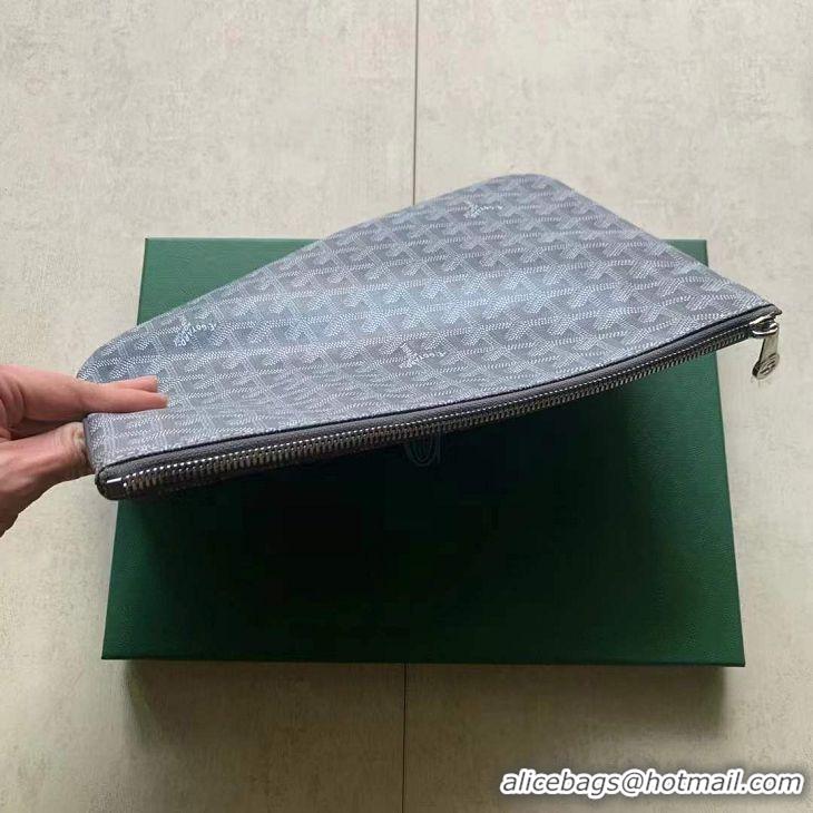 Low Price Goyard Original Senat Pouch iPad Bag Small S020115 Dark Grey