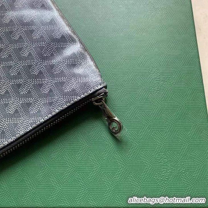 Low Price Goyard Original Senat Pouch iPad Bag Small S020115 Dark Grey