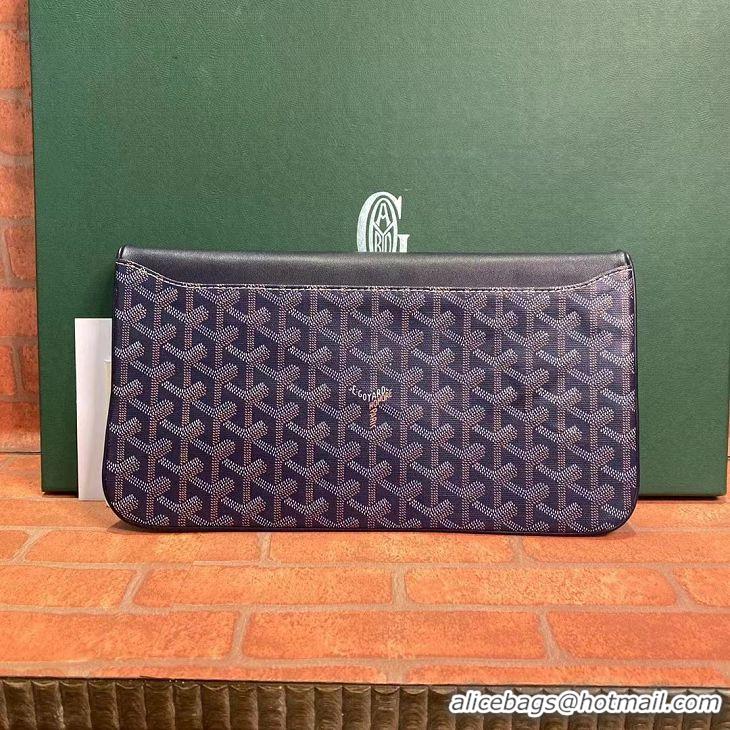 Low Cost Goyard Original Sainte Marie Clutch Bag 8929 Navy Blue