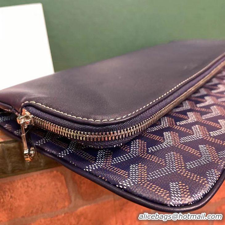 Low Cost Goyard Original Sainte Marie Clutch Bag 8929 Navy Blue