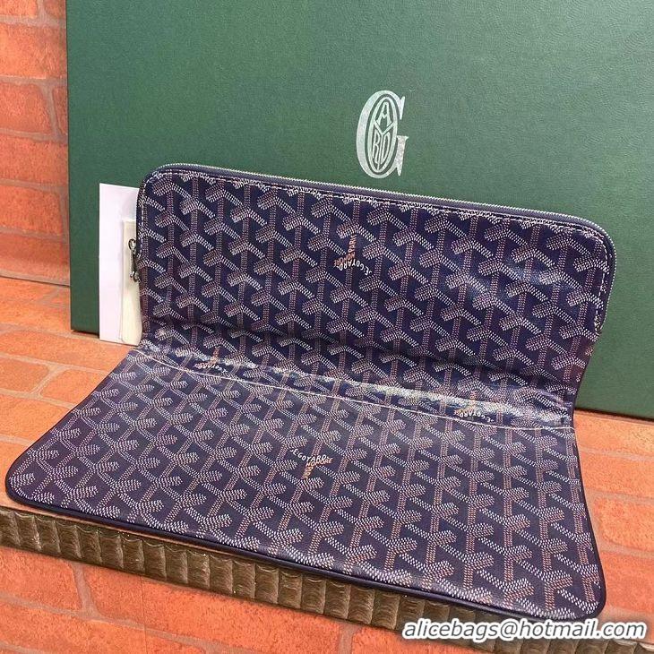 Low Cost Goyard Original Sainte Marie Clutch Bag 8929 Navy Blue