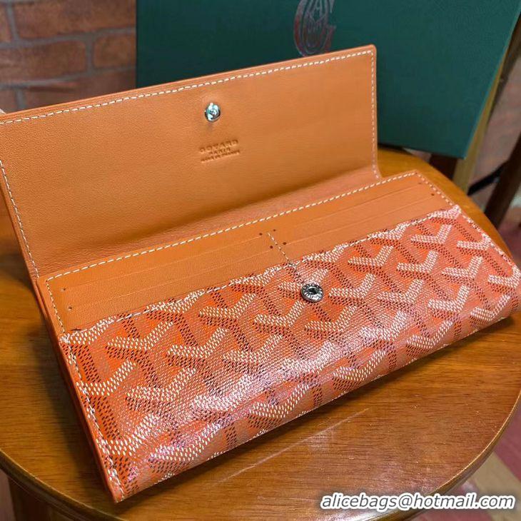 Best Low Price Goyard Original Long Wallet 020174 Orange