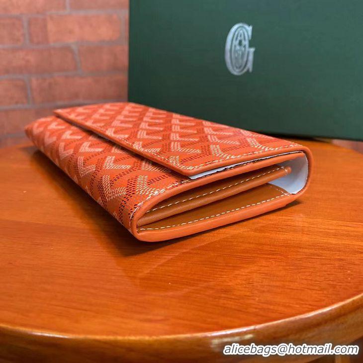 Best Low Price Goyard Original Long Wallet 020174 Orange