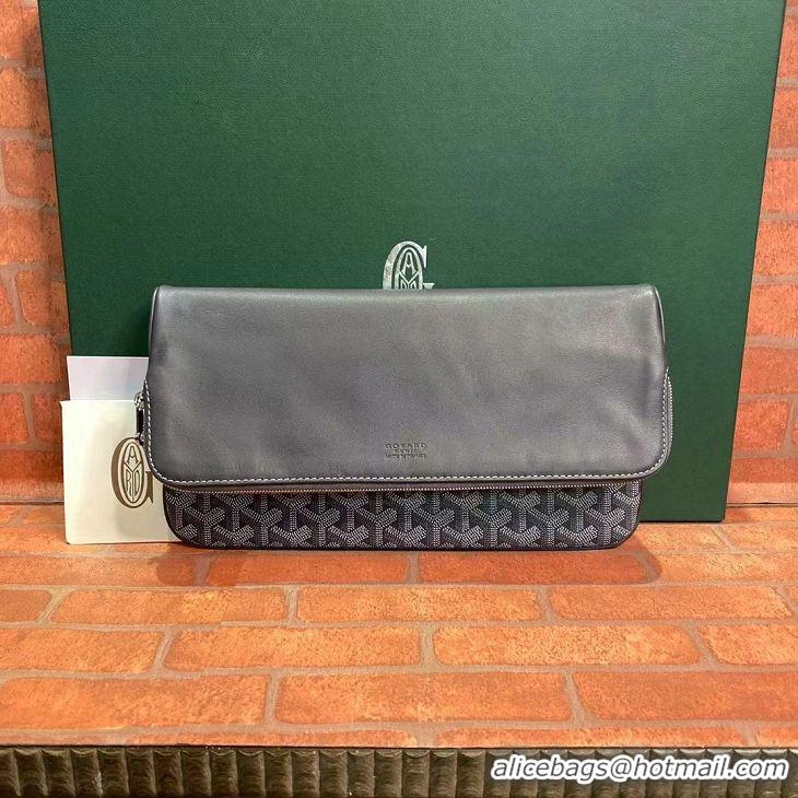 Free Shipping Goyard Original Sainte Marie Clutch Bag 8929 Dark Grey