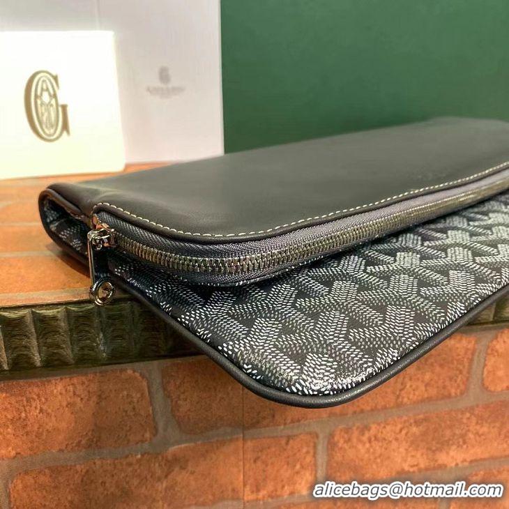 Free Shipping Goyard Original Sainte Marie Clutch Bag 8929 Dark Grey