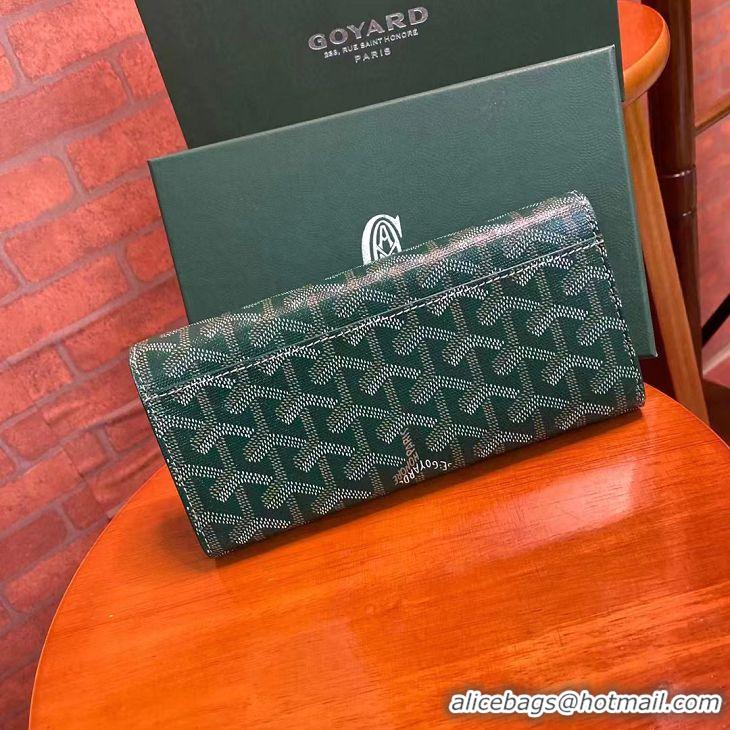 Free Shipping Discount Goyard Original Long Wallet 020174 Green