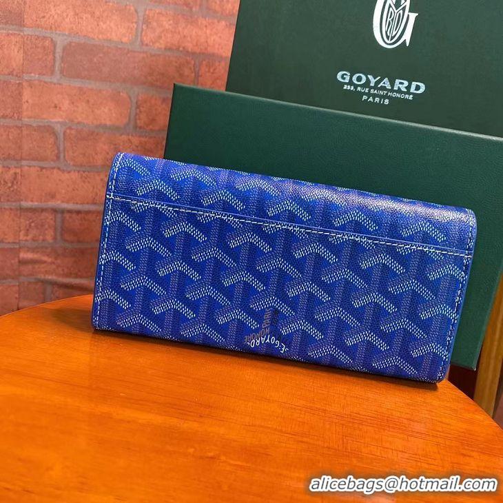 Inexpensive Goyard Original Long Wallet 020174 Light Blue