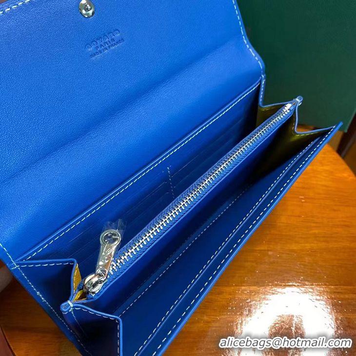 Inexpensive Goyard Original Long Wallet 020174 Light Blue