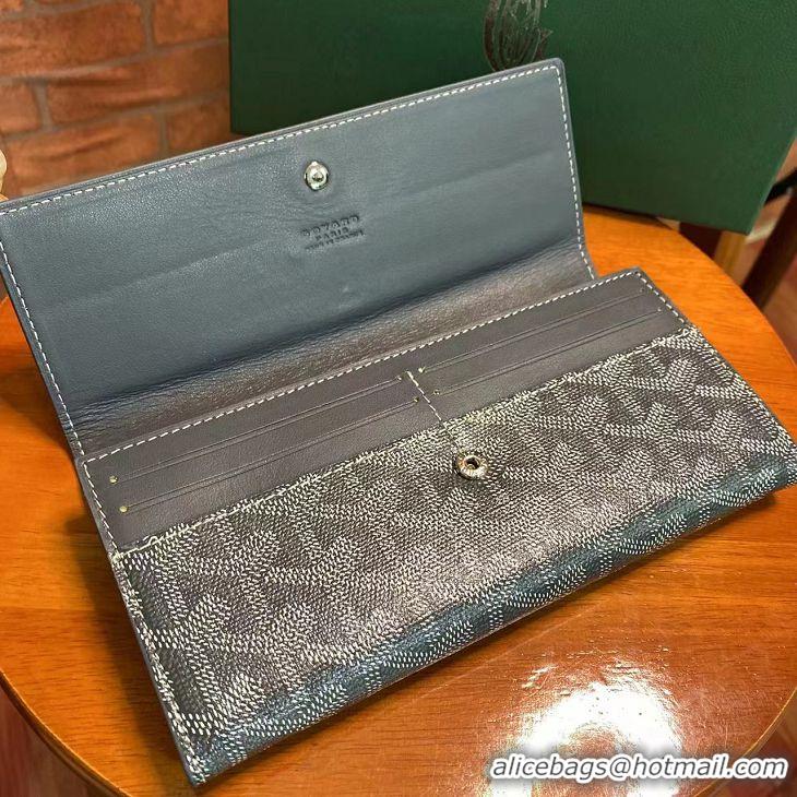 OFF Goyard Original Long Purse 020174 Dark Grey