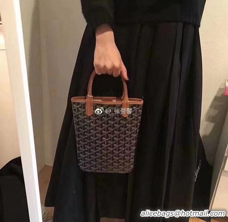 Best Quality Original Goyard Poitiers Bag 2196 Black And Tan