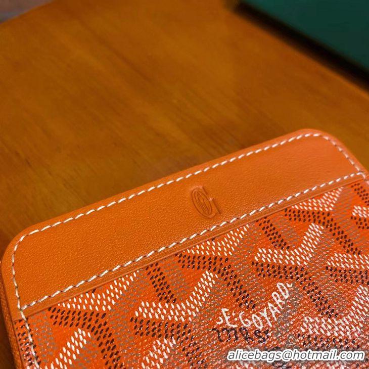 Grade Cheap Goyard Original Zippy Coin Purse 020084 Orange