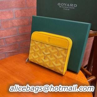 Low Cost Goyard Original Zippy Coin Purse 020084 Yellow