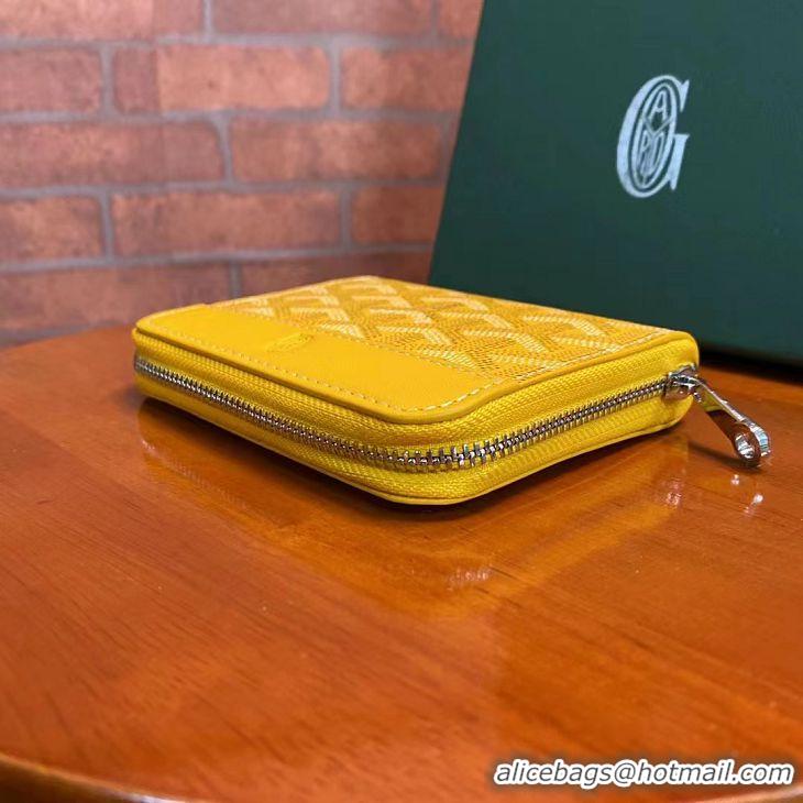 Low Cost Goyard Original Zippy Coin Purse 020084 Yellow