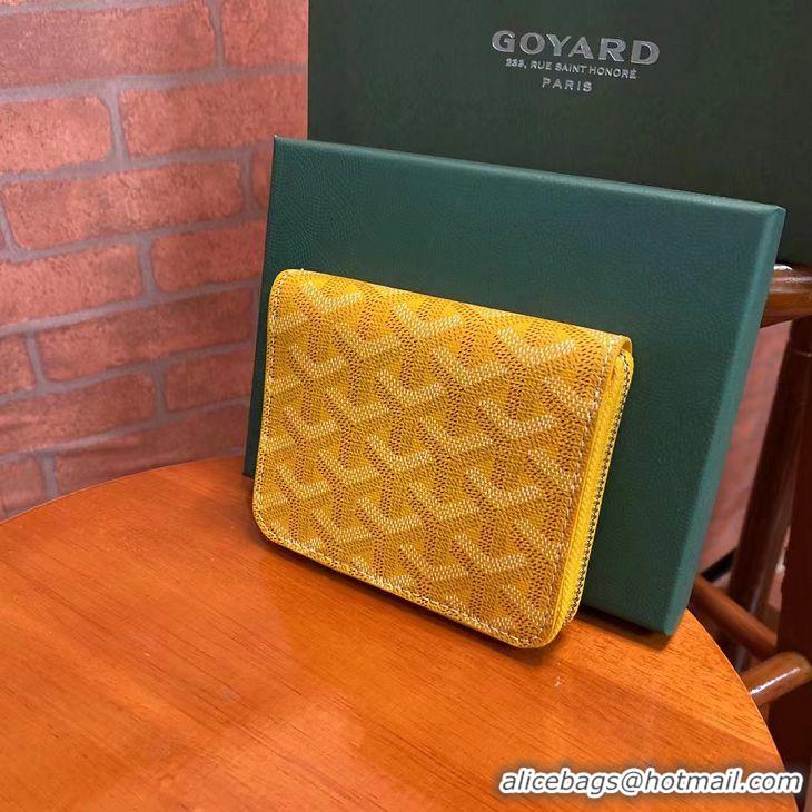 Low Cost Goyard Original Zippy Coin Purse 020084 Yellow