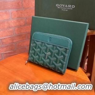 Free Shipping Discount Goyard Original Zippy Coin Purse 020084 Green